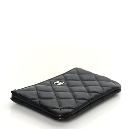 Chanel Lambskin Quilted Small Cosmetic Case Black 4 of 9