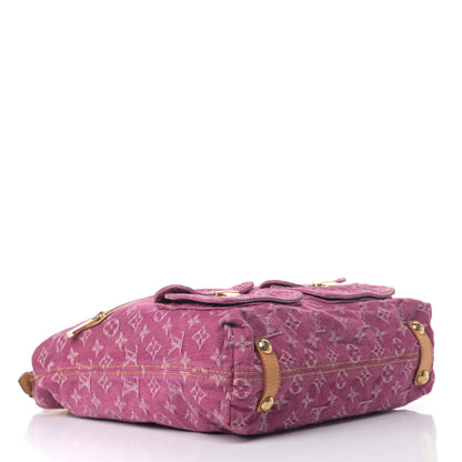 Louis Vuitton Denim Baggy GM Fuchsia 3 of 8