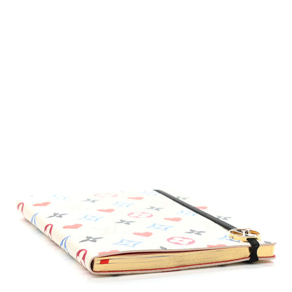 Louis Vuitton Game On Clemence Notebook MM White 3 of 4