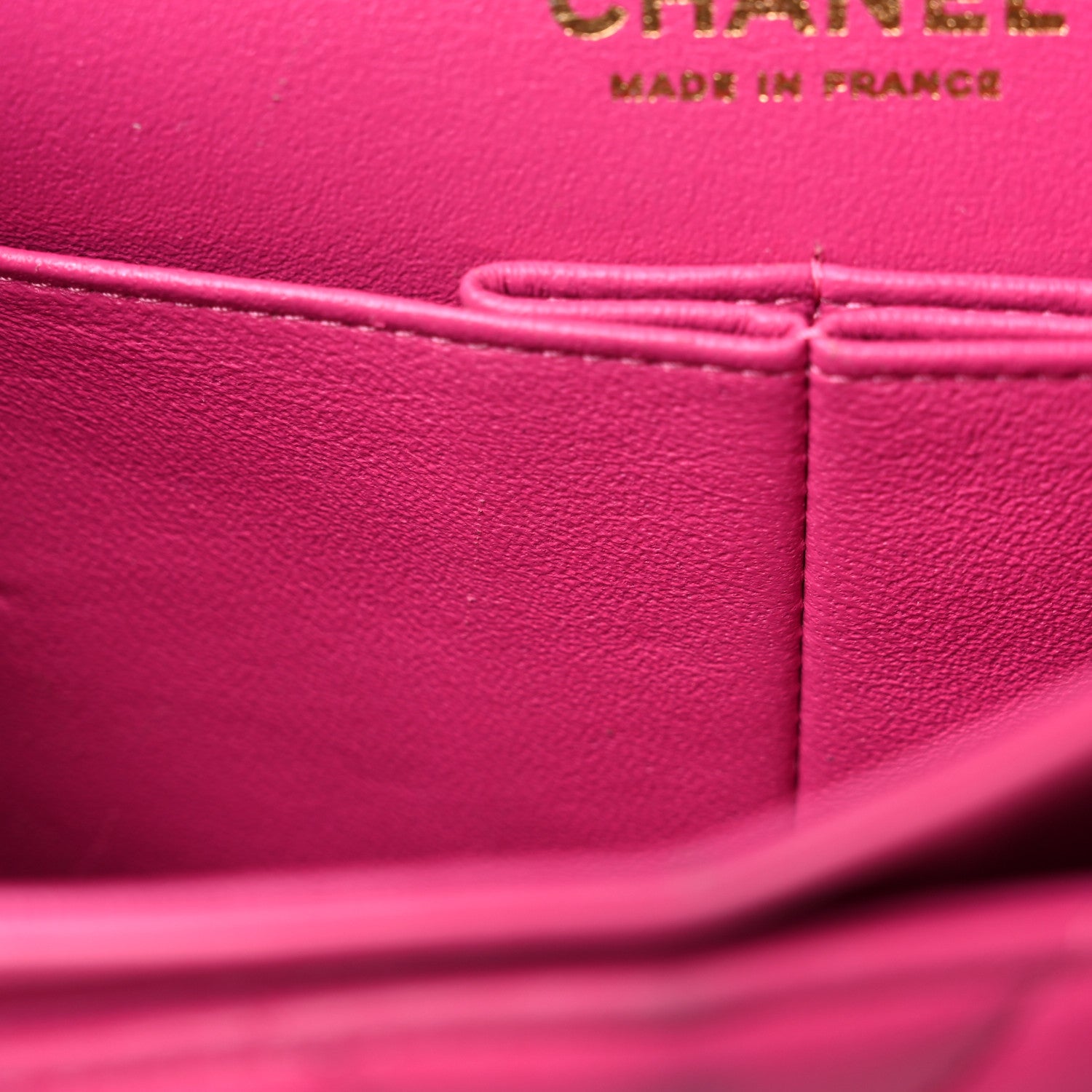 Chanel Lambskin Chevron Quilted Medium Double Flap Pink 13 of 22