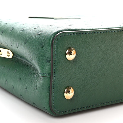 Louis Vuitton Ostrich Capucines Mini Mint 8 of 10