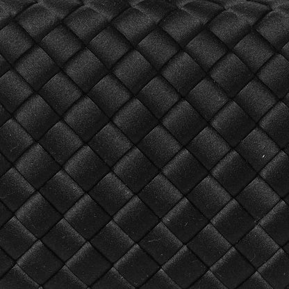 Bottega Veneta Satin Ayers Intrecciato Chain Knot Clutch Black 8 of 10