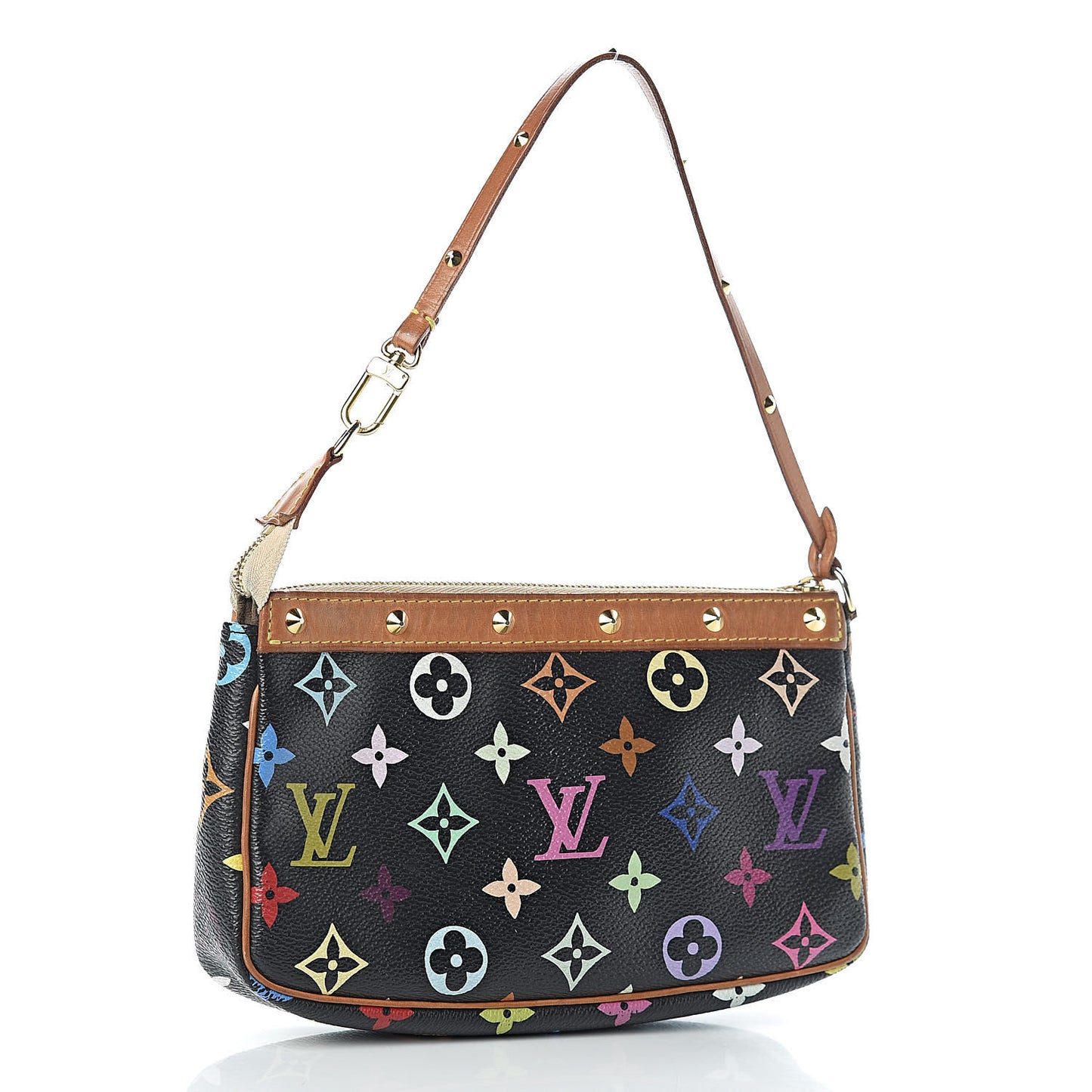 Monogram Multicolor Pochette Accessories Black