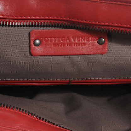 Bottega Veneta Light Calf Intrecciato Briefcase New Red 7 of 9