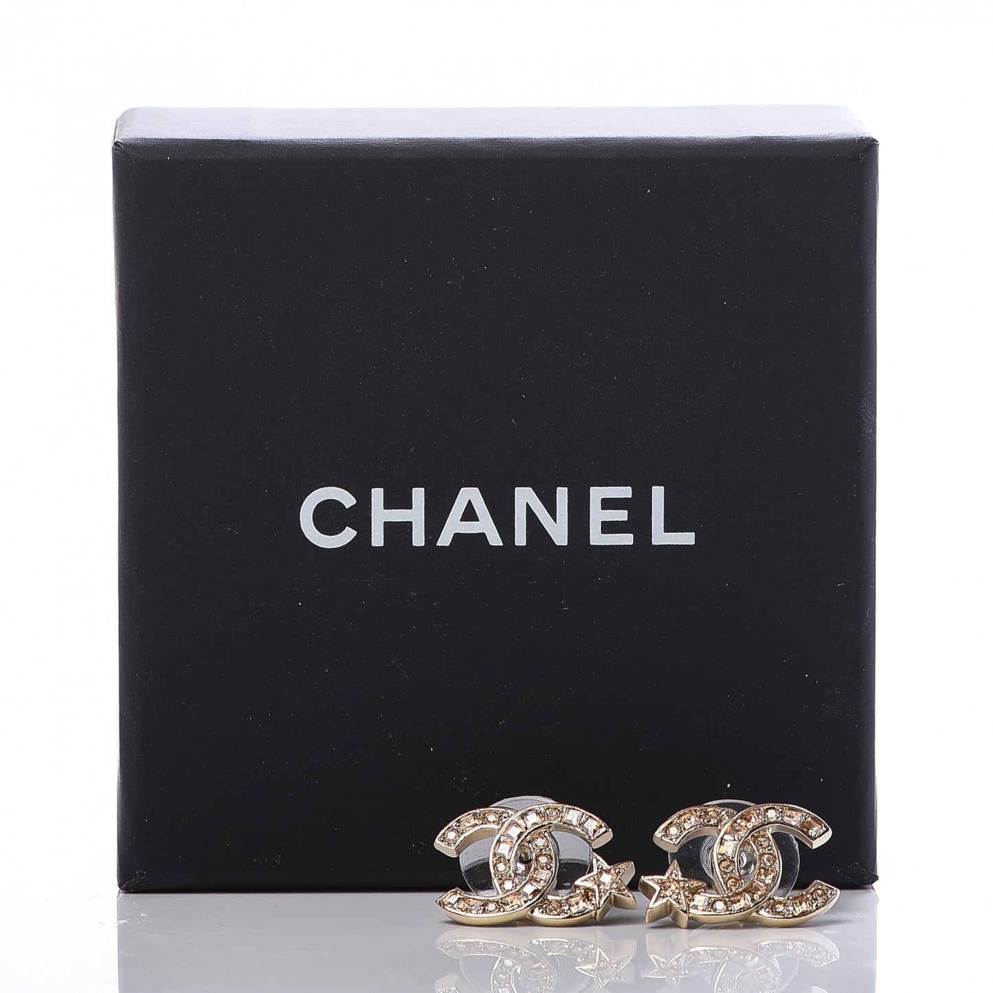 Crystal CC Starfall Earrings Gold