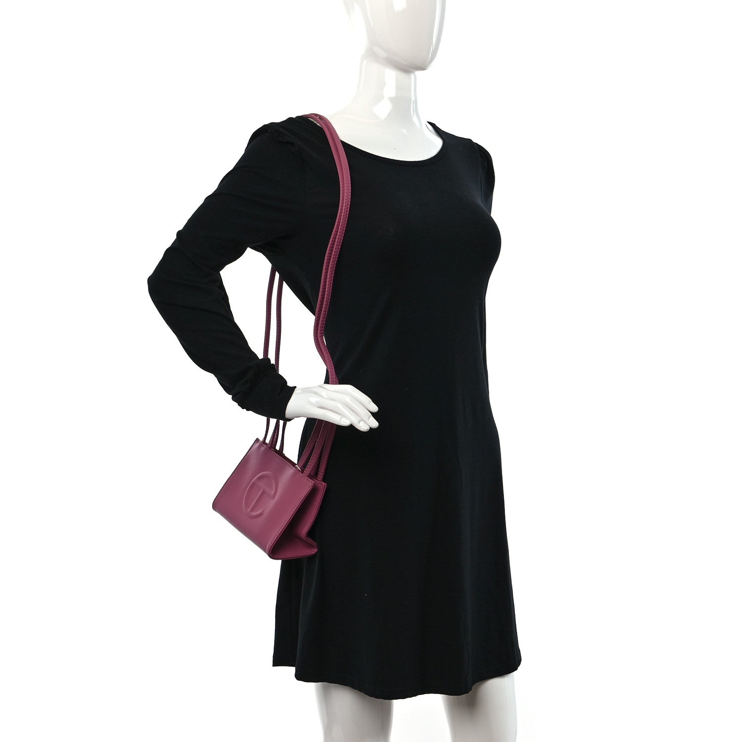 Telfar Vegan Leather Small Shopping Bag Corned Beef 2 of 8