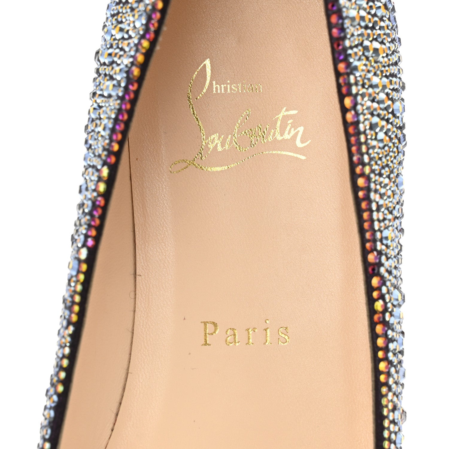 Christian Louboutin Suede Burma Strass Gozul Flats 40 Multicolor 8 of 9