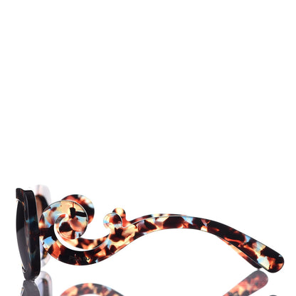 Prada Acetate Baroque Sunglasses SPR 27O Blue Tortoise 3 of 7