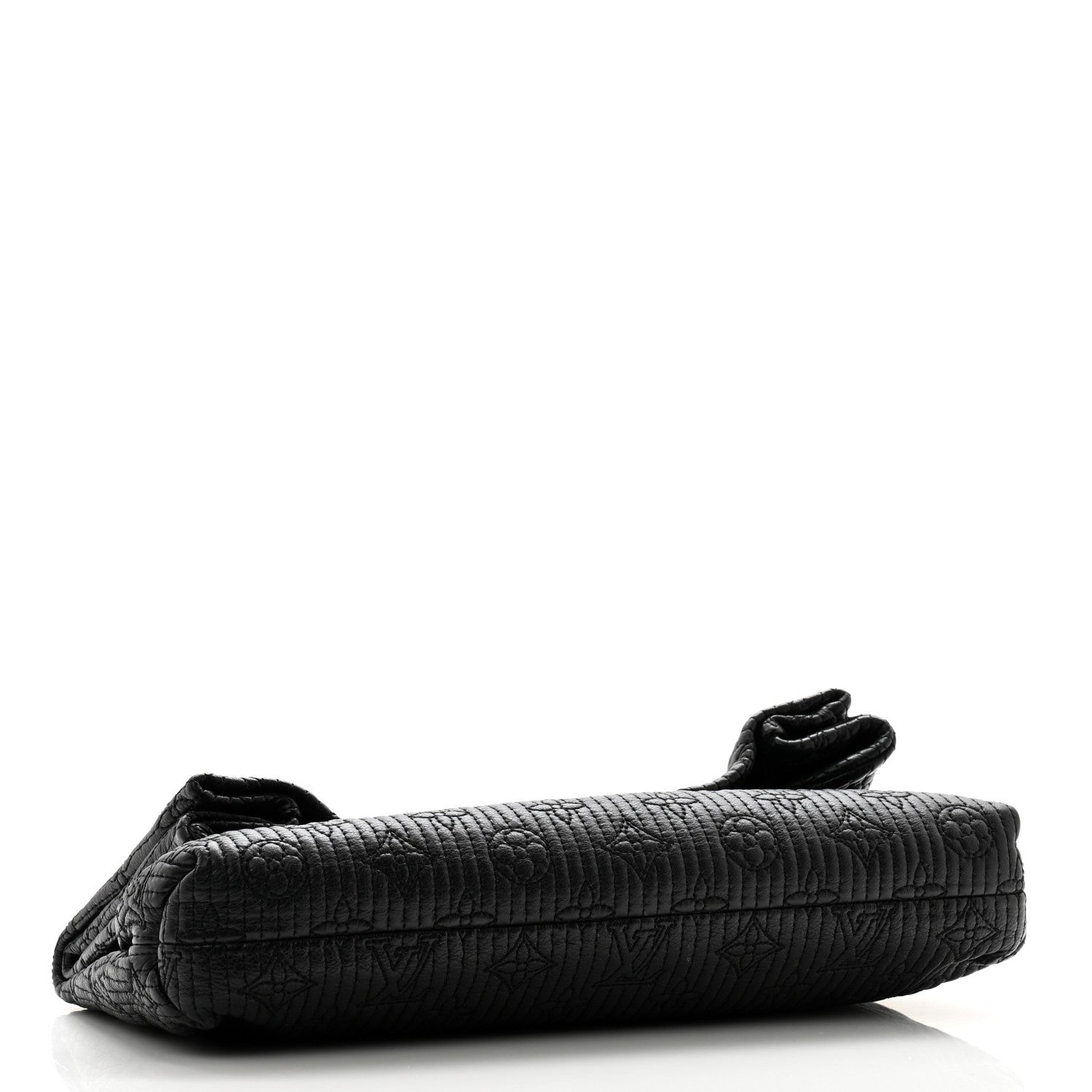Louis Vuitton Calfskin Quilted Monogram Altair Clutch Black 5 of 11