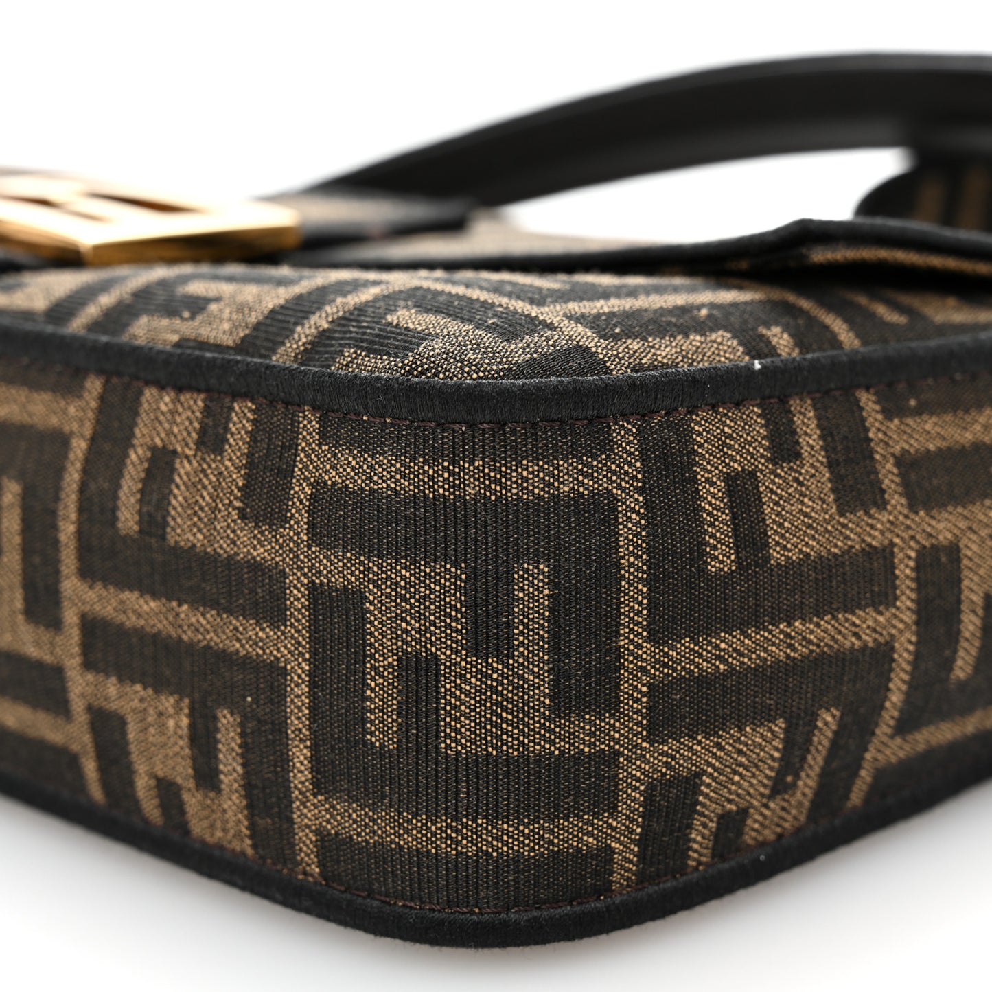 Fabric Jacquard FF 1974 Medium Baguette Tobacco Moro Black