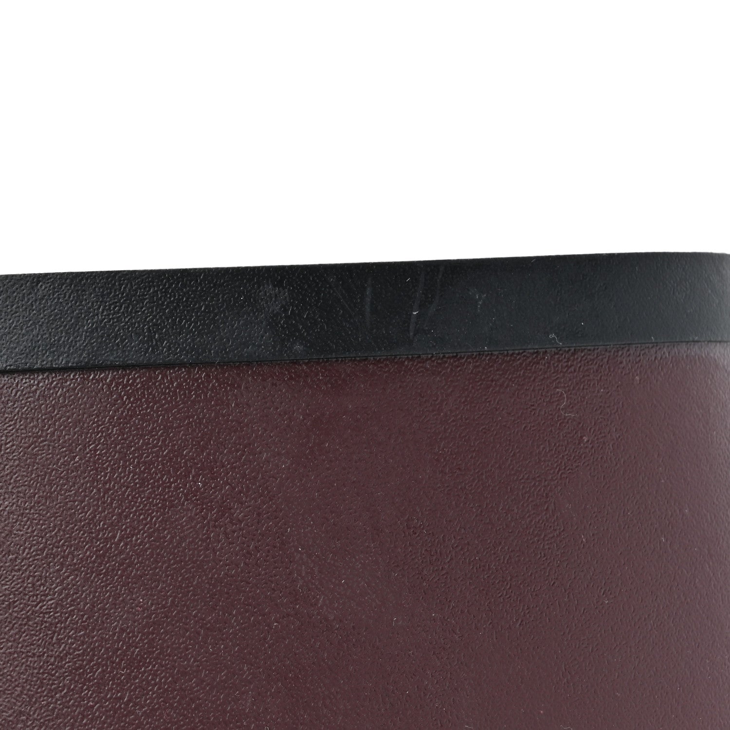 Chanel Caoutchouk CC High Boots 37 Burgundy Black 10 of 12