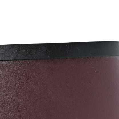 Chanel Caoutchouk CC High Boots 37 Burgundy Black 10 of 12