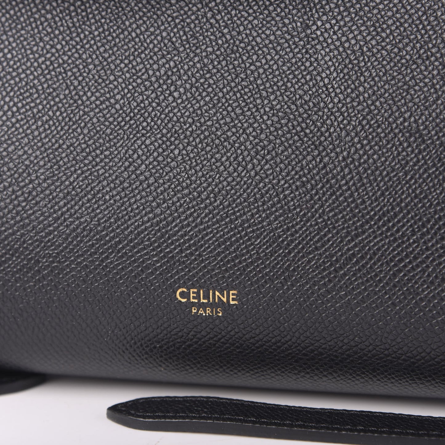 Baby Grained Calfskin Mini Belt Bag Black