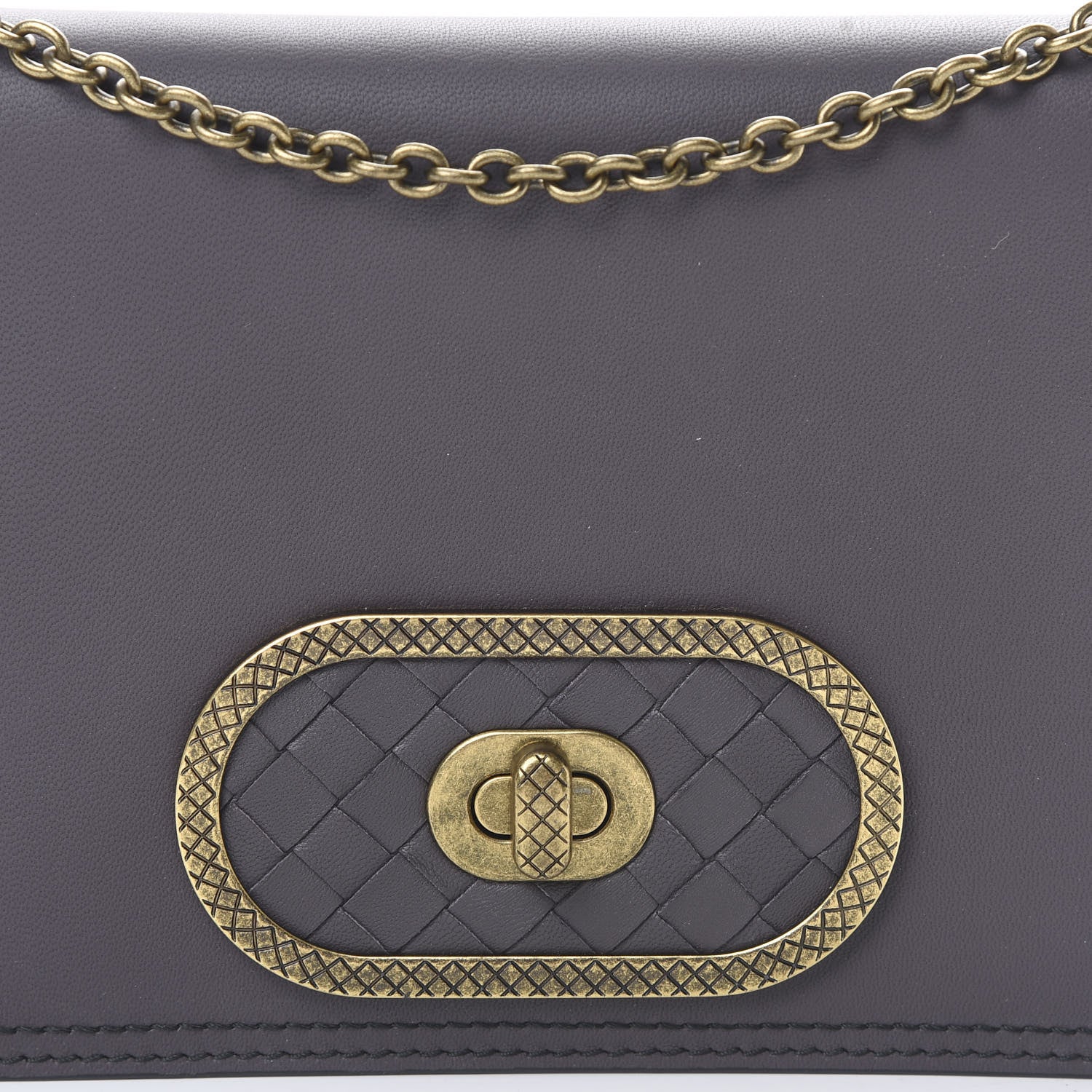 Bottega Veneta Nappa Ellittica Chain Wallet Quetsche 6 of 11