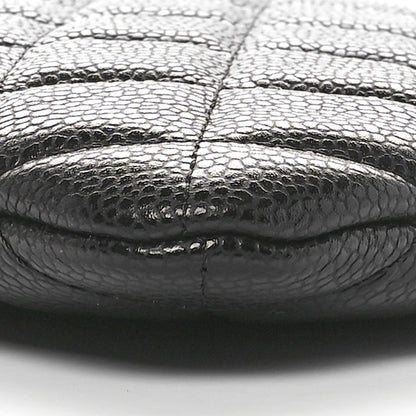 Chanel Caviar Quilted Large Cosmetic Case Black 10 of 11