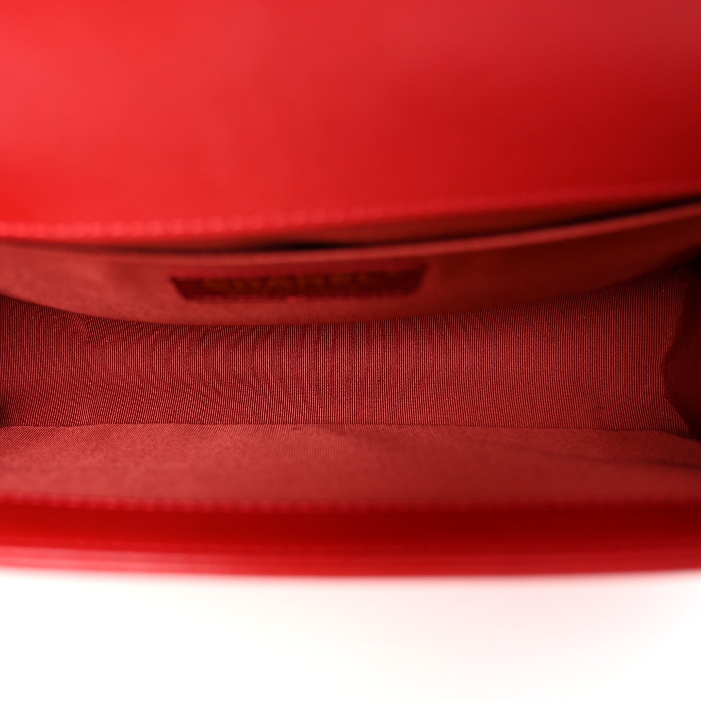 Lambskin Quilted Medium Boy Flap Red
