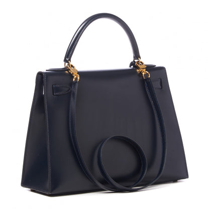 Hermes Box Kelly Sellier 28 Indigo 2 of 34