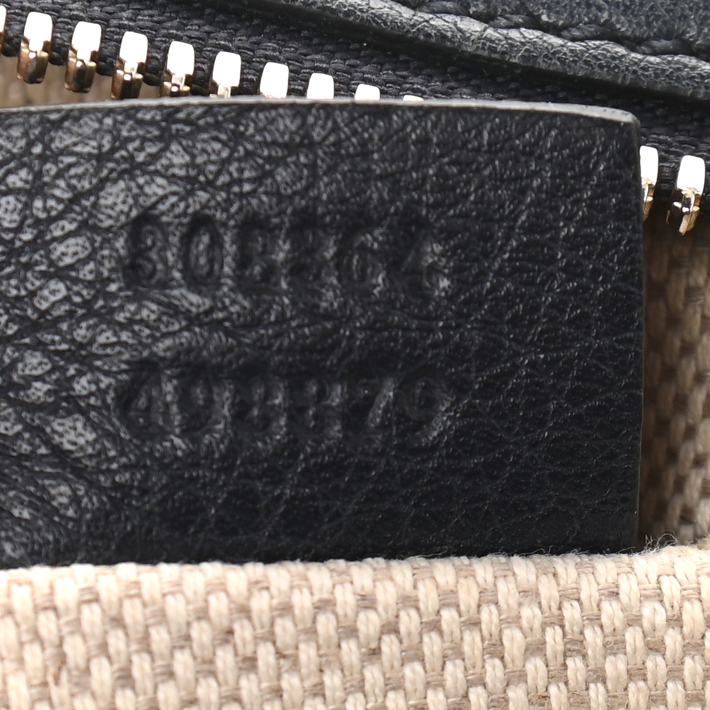 Pebbled Calfskin Small Soho Disco Bag Black