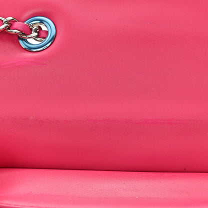 Chanel Rubber Quilted Lambskin Medium Coco Rain Flap Pink 12 of 12
