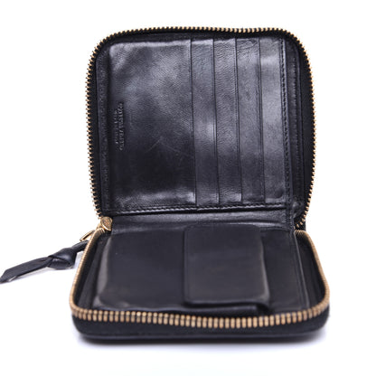 Bottega Veneta Nappa Intrecciato Zip Around Compact Wallet Black 9 of 12