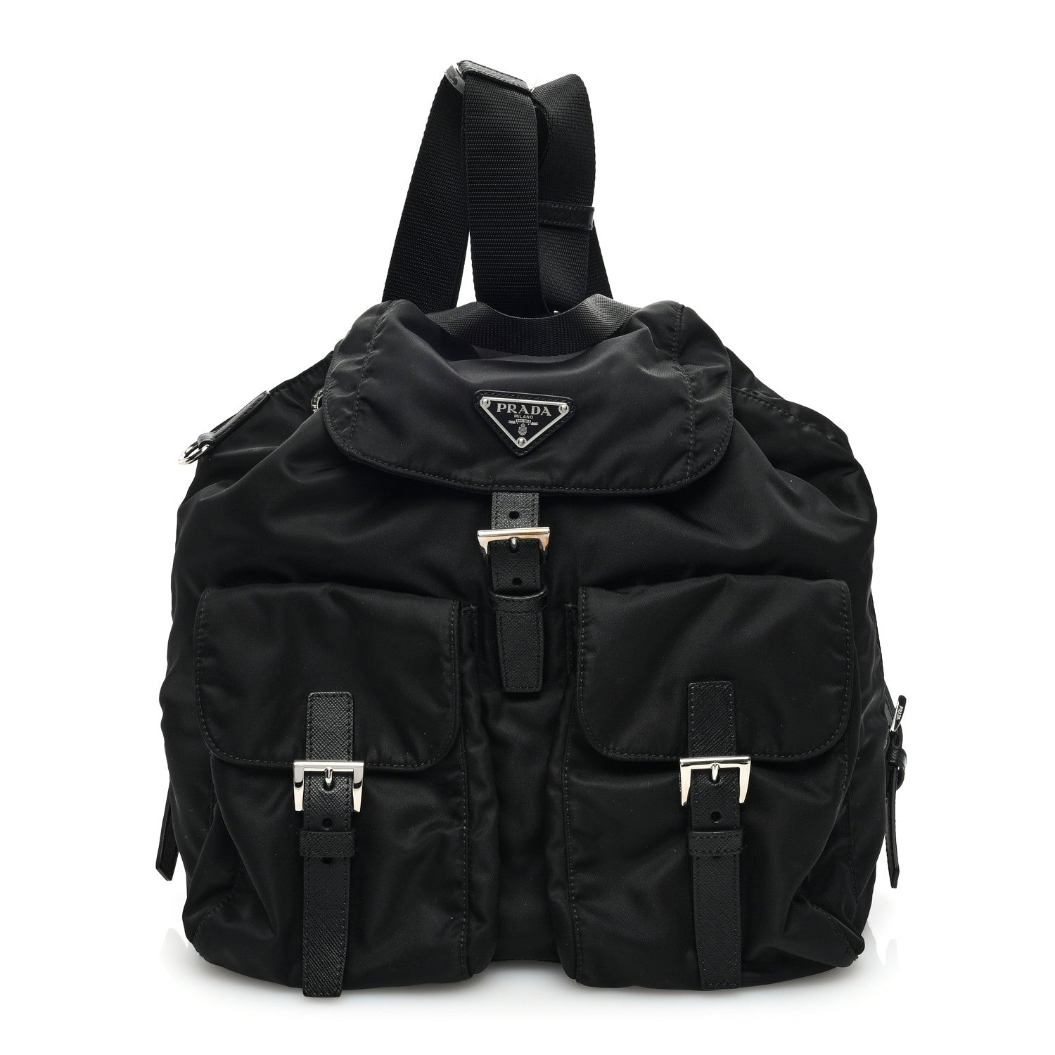 Prada Re-Nylon Saffiano Medium Backpack Black 1 of 11