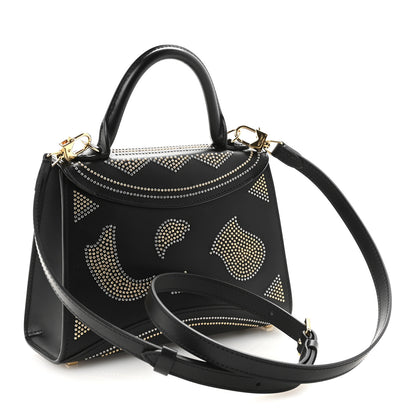 Moynat Carat Calfskin Studded Gabrielle BB Black 3 of 9