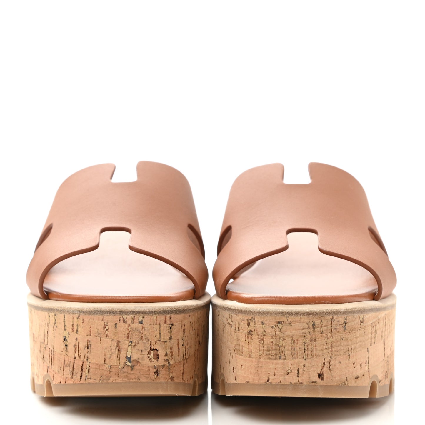 Calfskin Cork Eze 30 Sandals 36 Marron Glaise