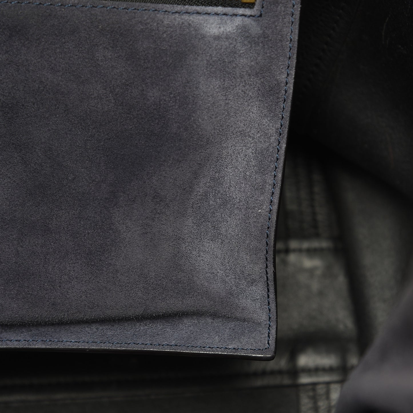 Smooth Calfskin Medium Milo Shopping Tote Black