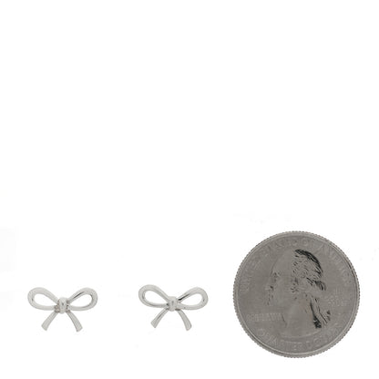Tiffany Sterling Silver Bow Earrings 2 of 5