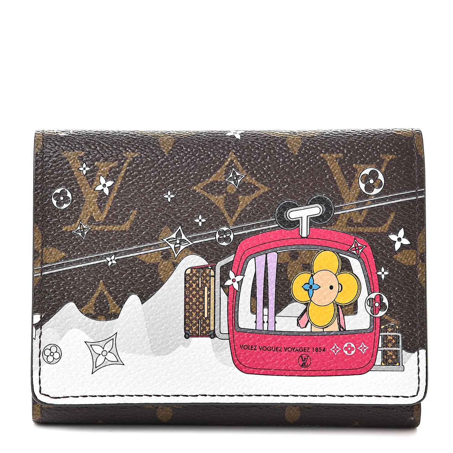 Louis Vuitton Monogram 2019 Christmas Animation Victorine Wallet Fuchsia 1 of 8