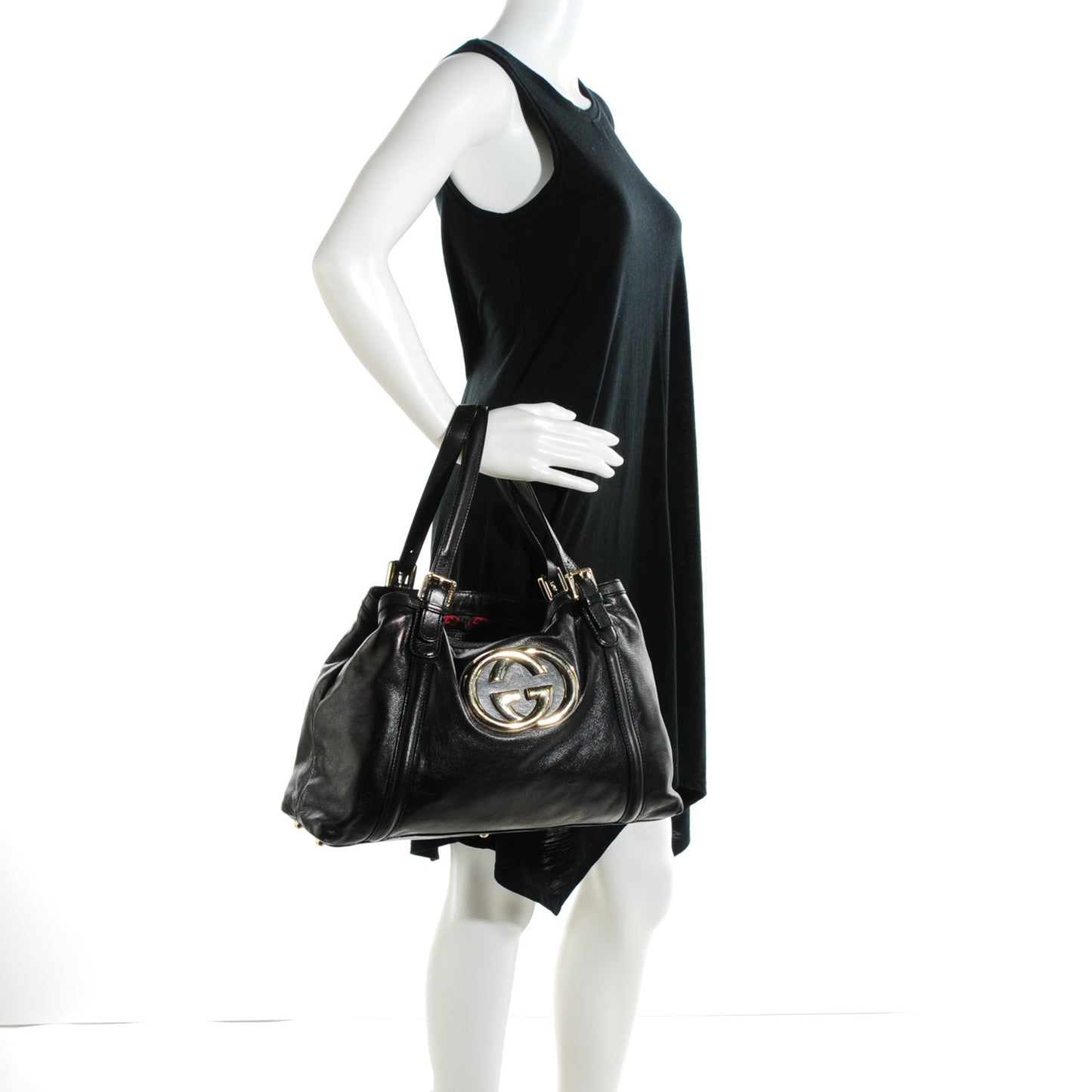 Calfskin Medium Britt Tote Black