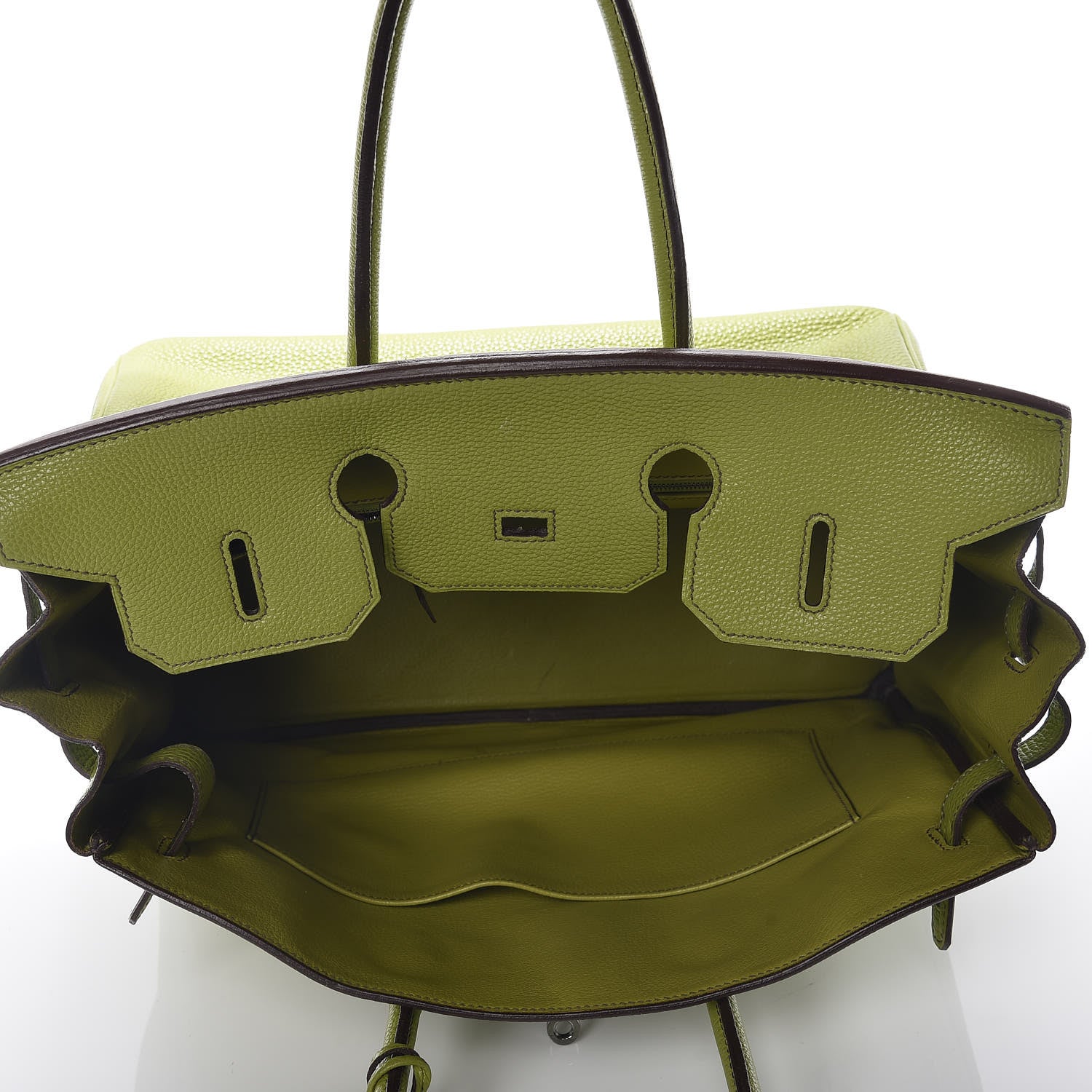 Hermes Togo Birkin 35 Vert Anis 11 of 37