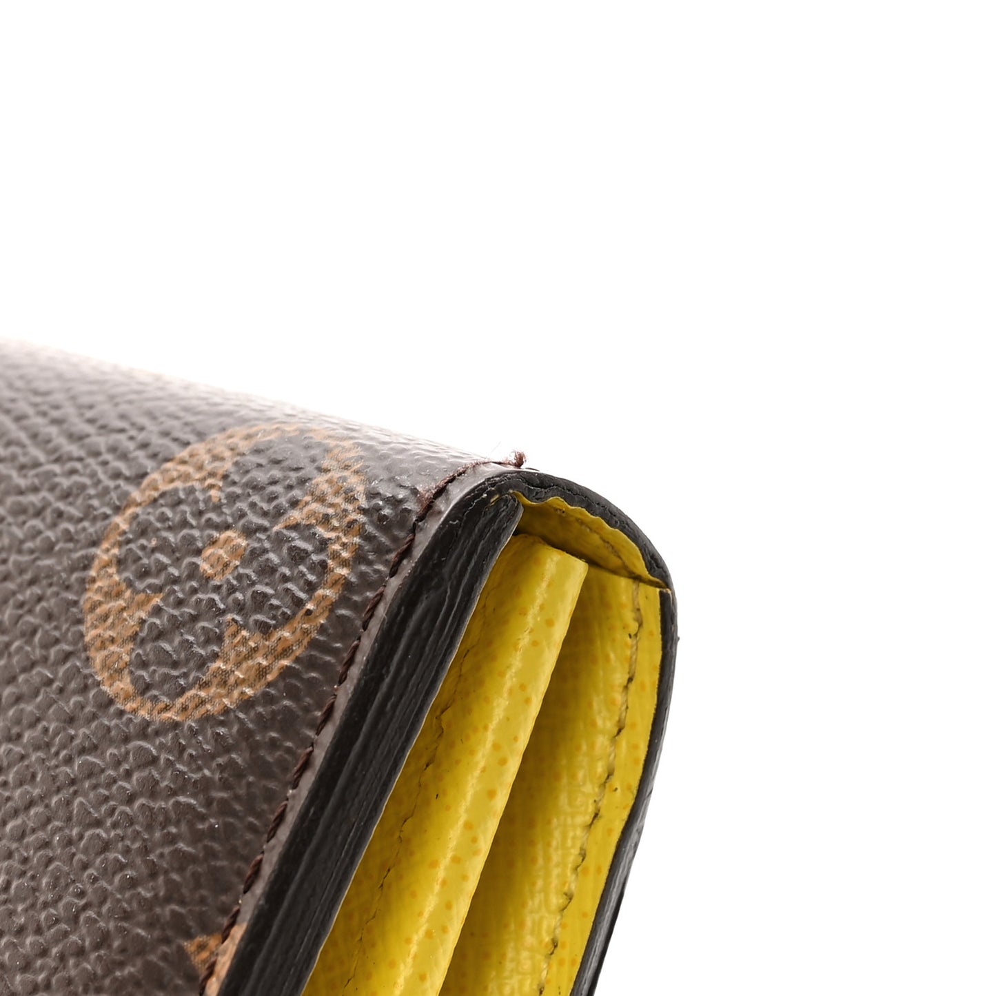 Monogram Tribal Mask Sarah Wallet Yellow