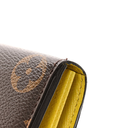 Louis Vuitton Monogram Tribal Mask Sarah Wallet Yellow 8 of 10