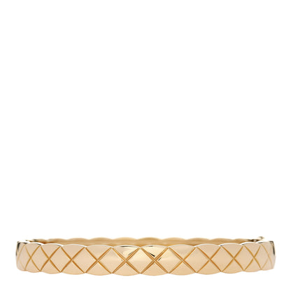 Chanel 18K Yellow Gold Coco Crush Bangle Bracelet S 1 of 3