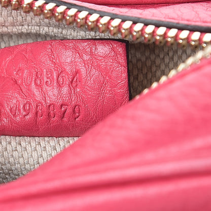 Gucci Pebbled Calfskin Small Soho Disco Bag Fuchsia 7 of 7