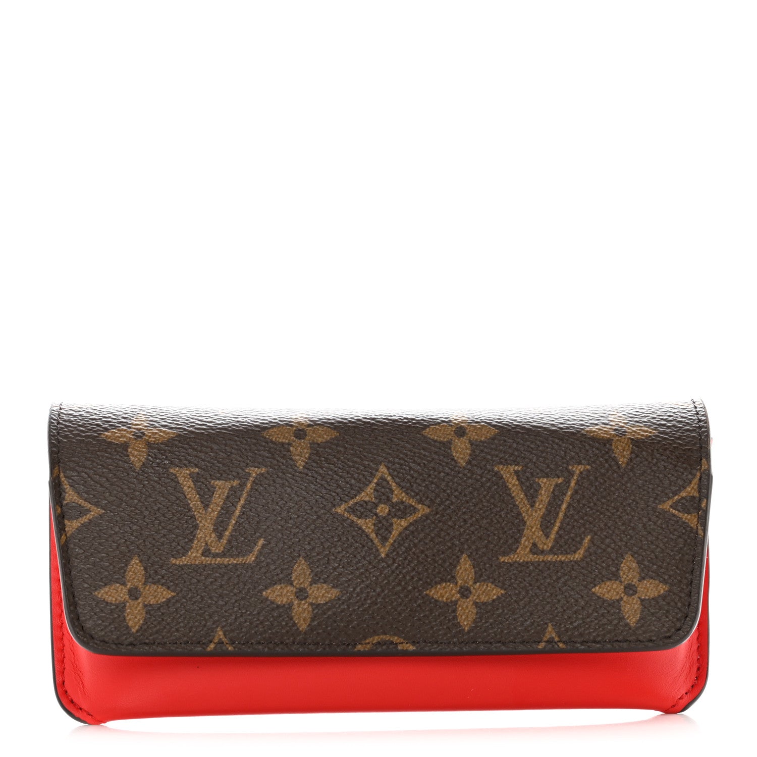 Louis Vuitton Monogram Woody Sunglass Case Rouge 1 of 8