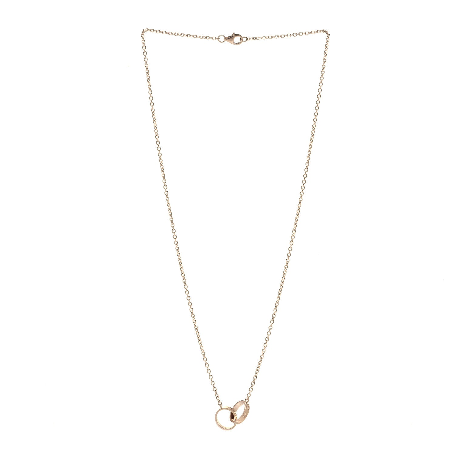 Cartier 18K Yellow Gold Interlocking LOVE Necklace 3 of 8