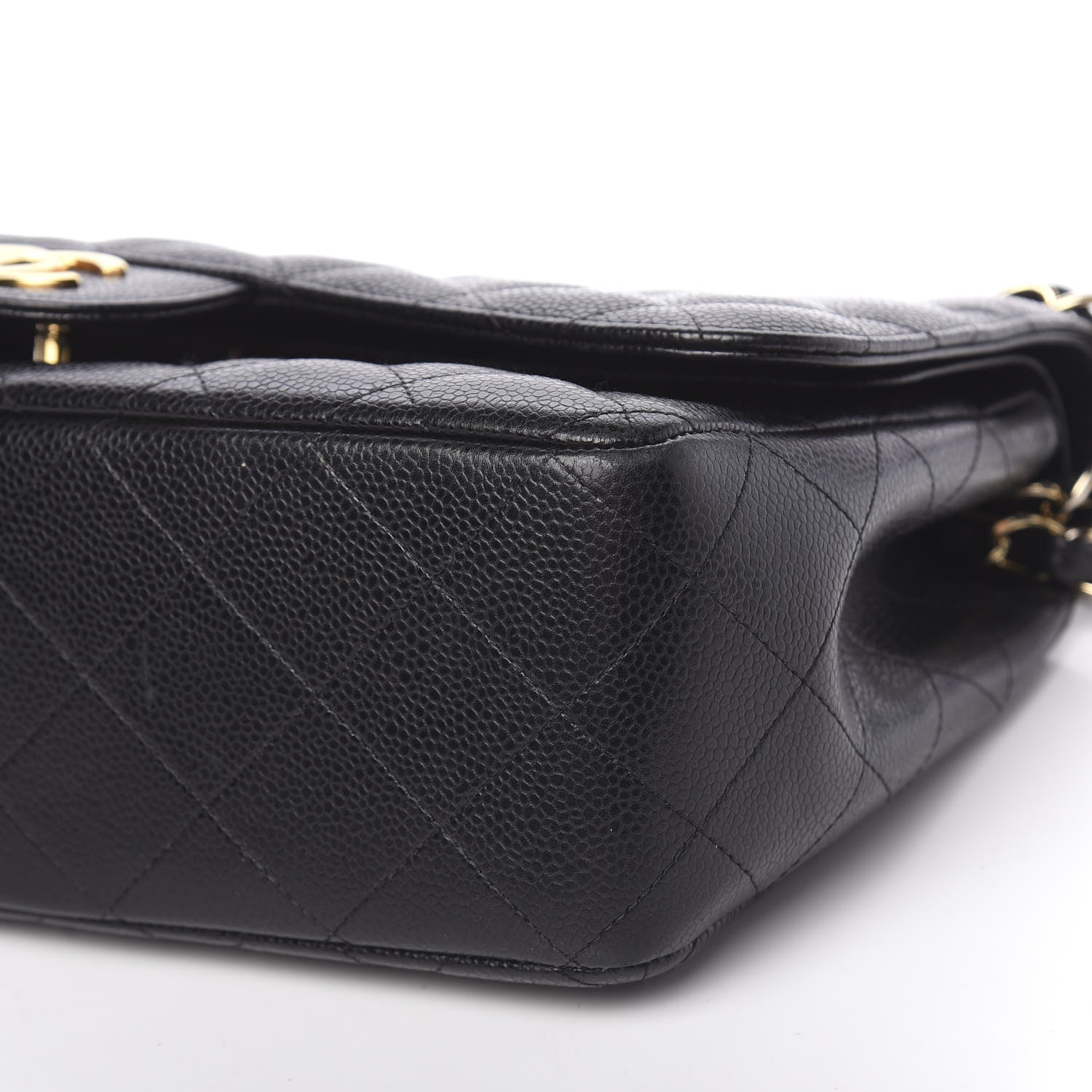 Chanel Caviar Quilted Jumbo Double Flap Black 10 of 11