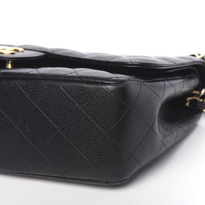 Chanel Caviar Quilted Jumbo Double Flap Black 10 of 11