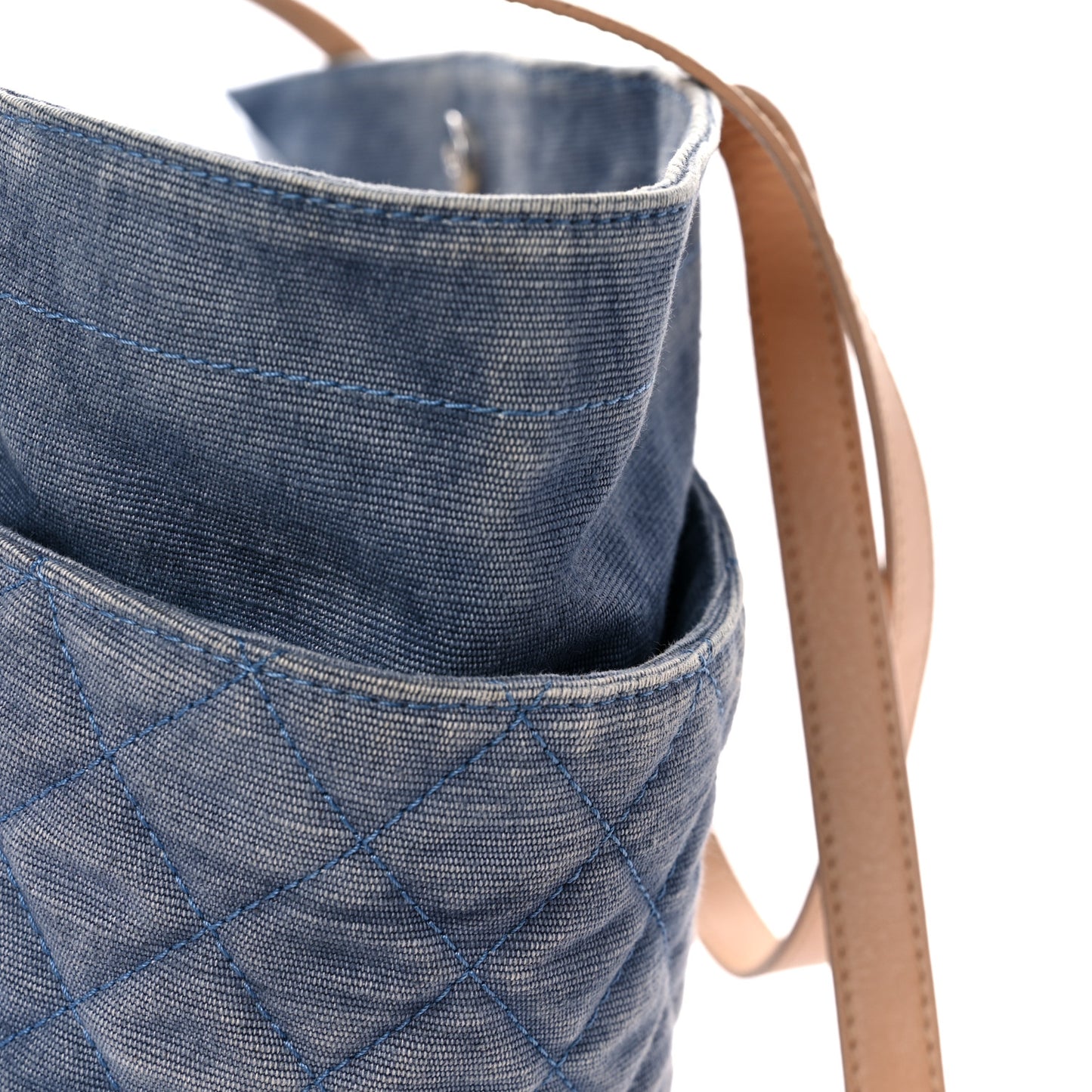 Denim CC Flower Tote Blue