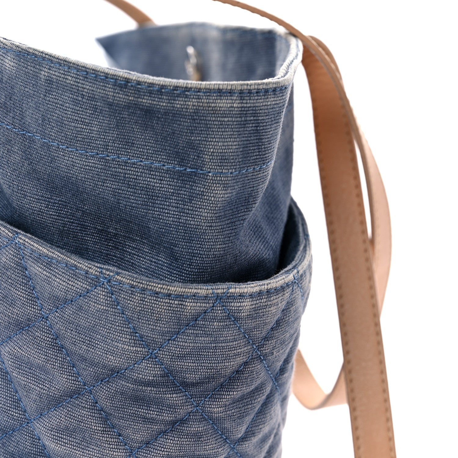 Chanel Denim CC Flower Tote Blue 21 of 22