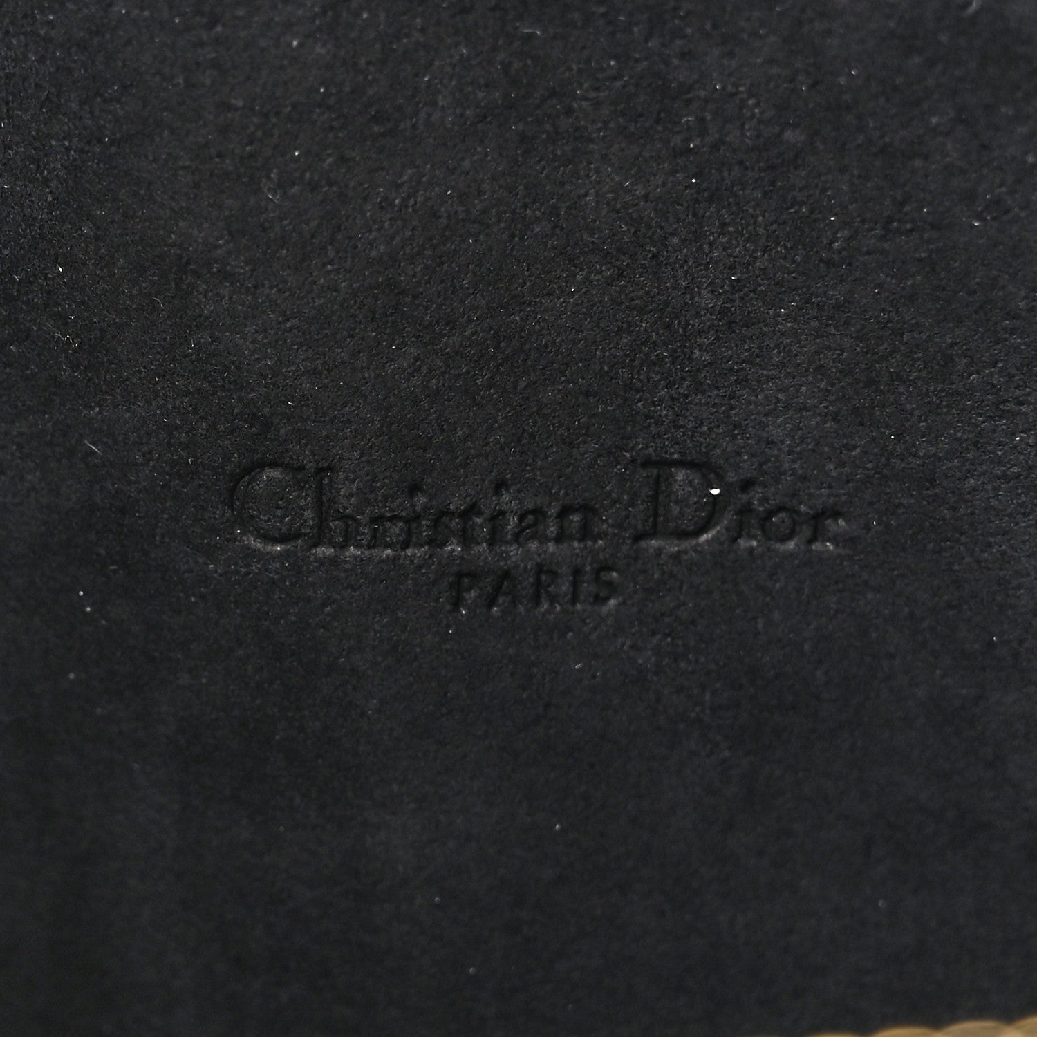 Christian Dior Grained Calfskin Caro Double Pouch Black 8 of 11