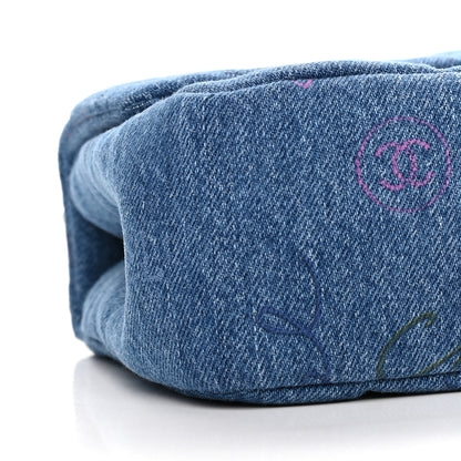 Chanel Denim Quilted Mini Denim Mood Rectangular Flap Blue Multicolor 8 of 9