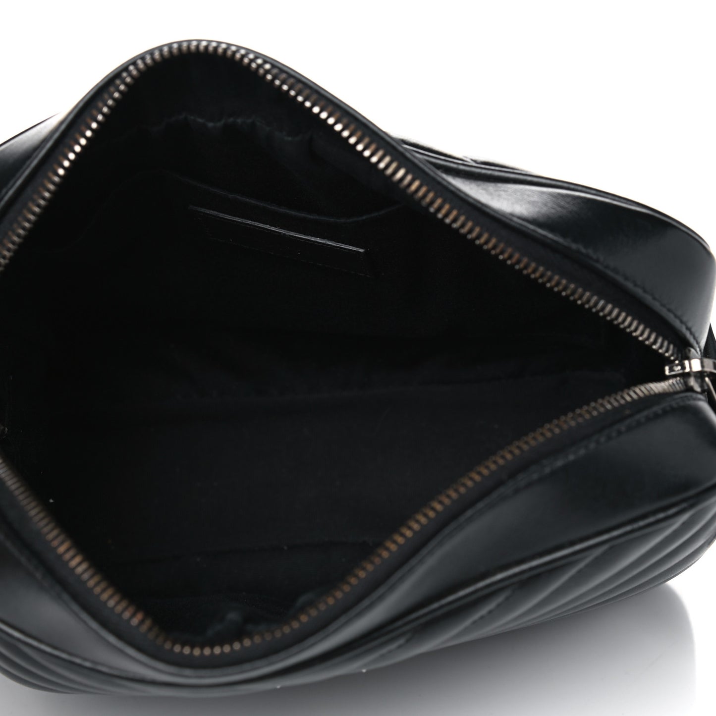 Calfskin Matelasse Monogram Lou Camera Bag Black