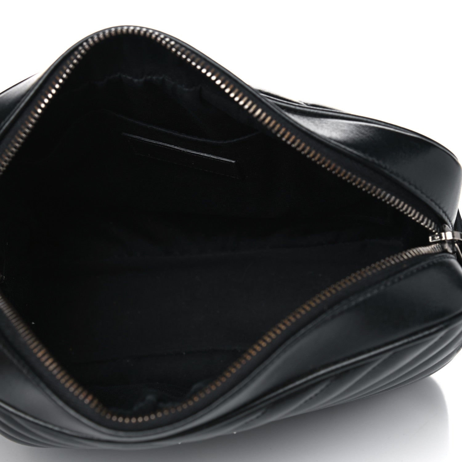 Saint Laurent Calfskin Matelasse Monogram Lou Camera Bag Black 4 of 9