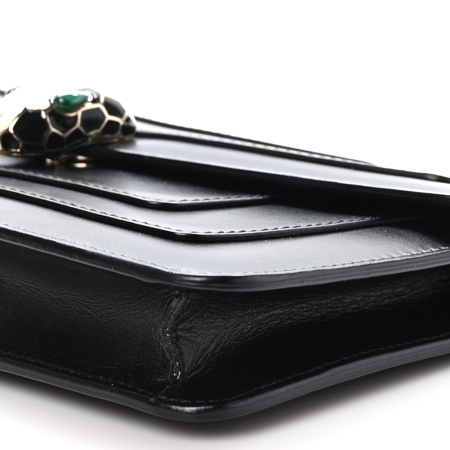 Bulgari Calfskin Serpenti Forever Shoulder Bag Black 9 of 9