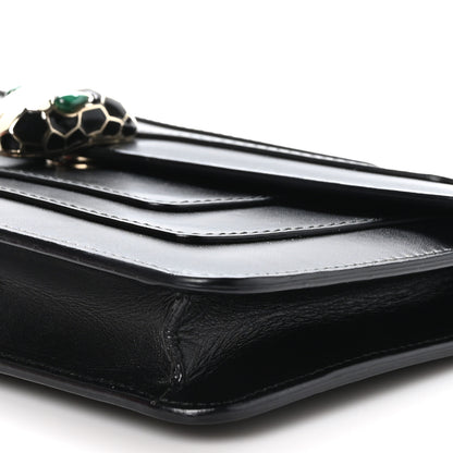 Bulgari Calfskin Serpenti Forever Shoulder Bag Black 9 of 9