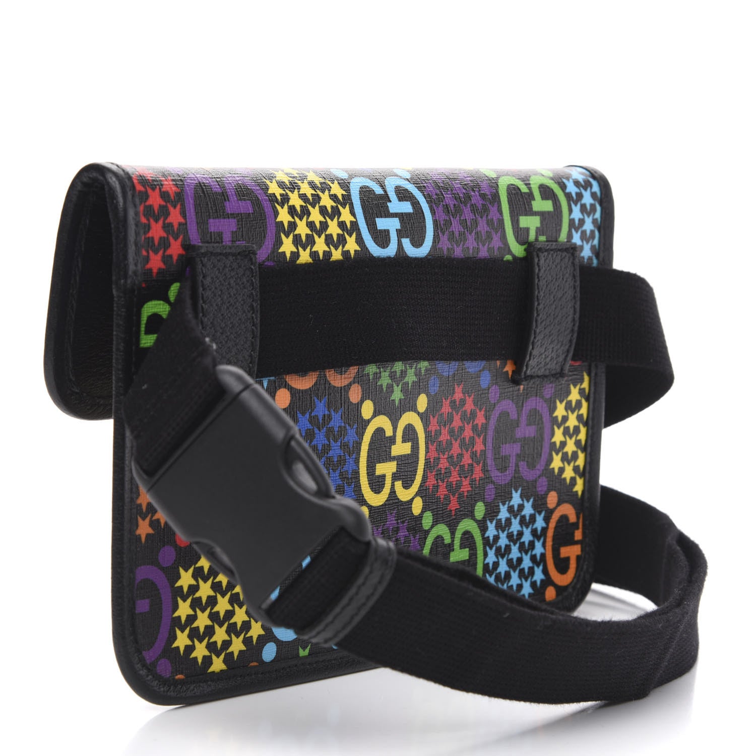 Gucci GG Supreme Monogram Psychedelic Slim Belt Bag Black 3 of 10