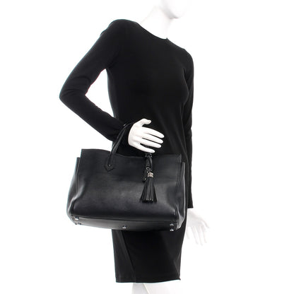 Saint Laurent Calfskin Medium Amber Tote Black 3 of 5